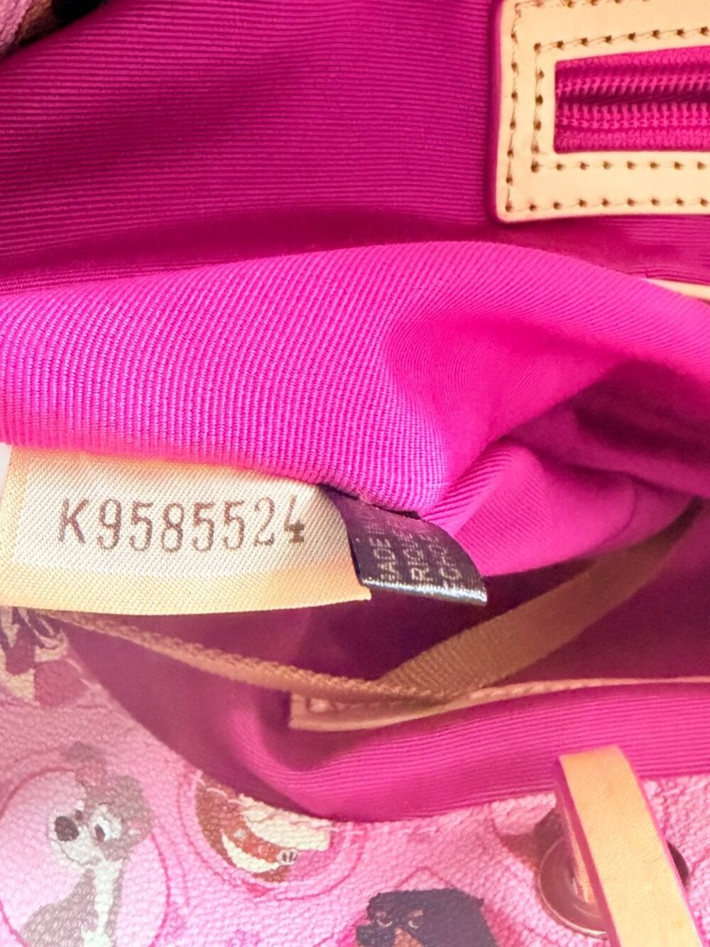 ๐ถ Disney Dooney & Bourke Pink "Disney Dogs" Tote ๐ถ - Picture 10 of 12